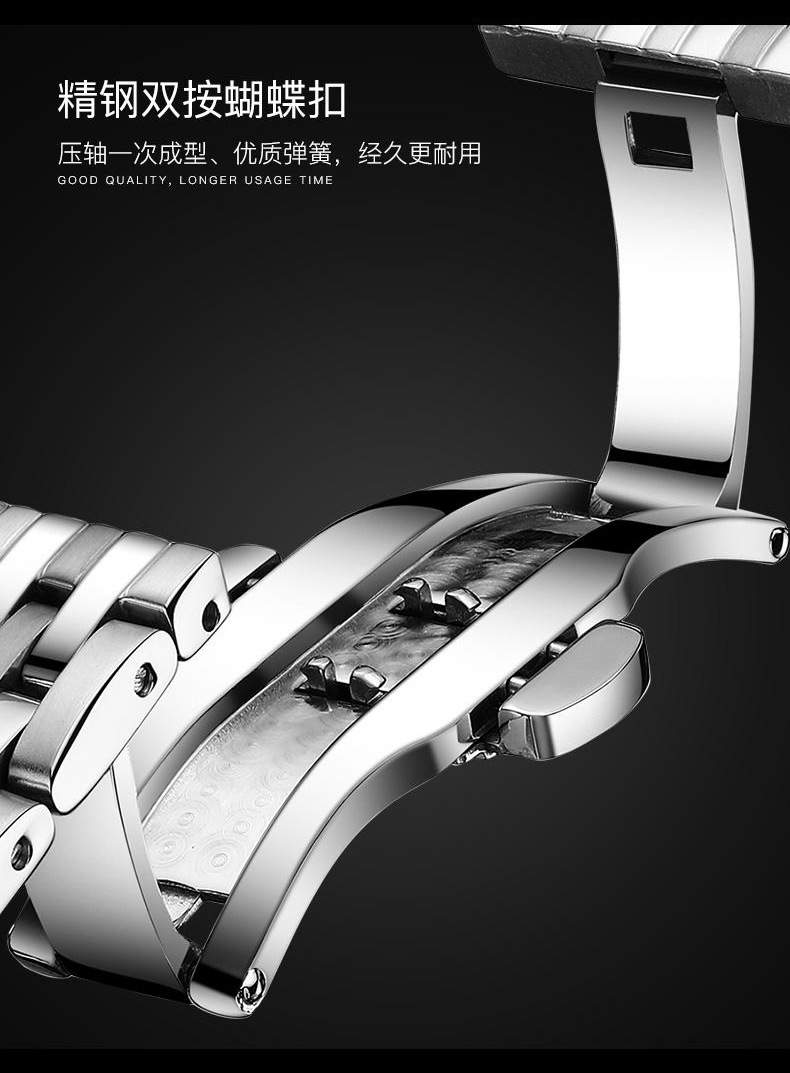 Men's tourbillon mechanical watch, multifunctional, waterproof