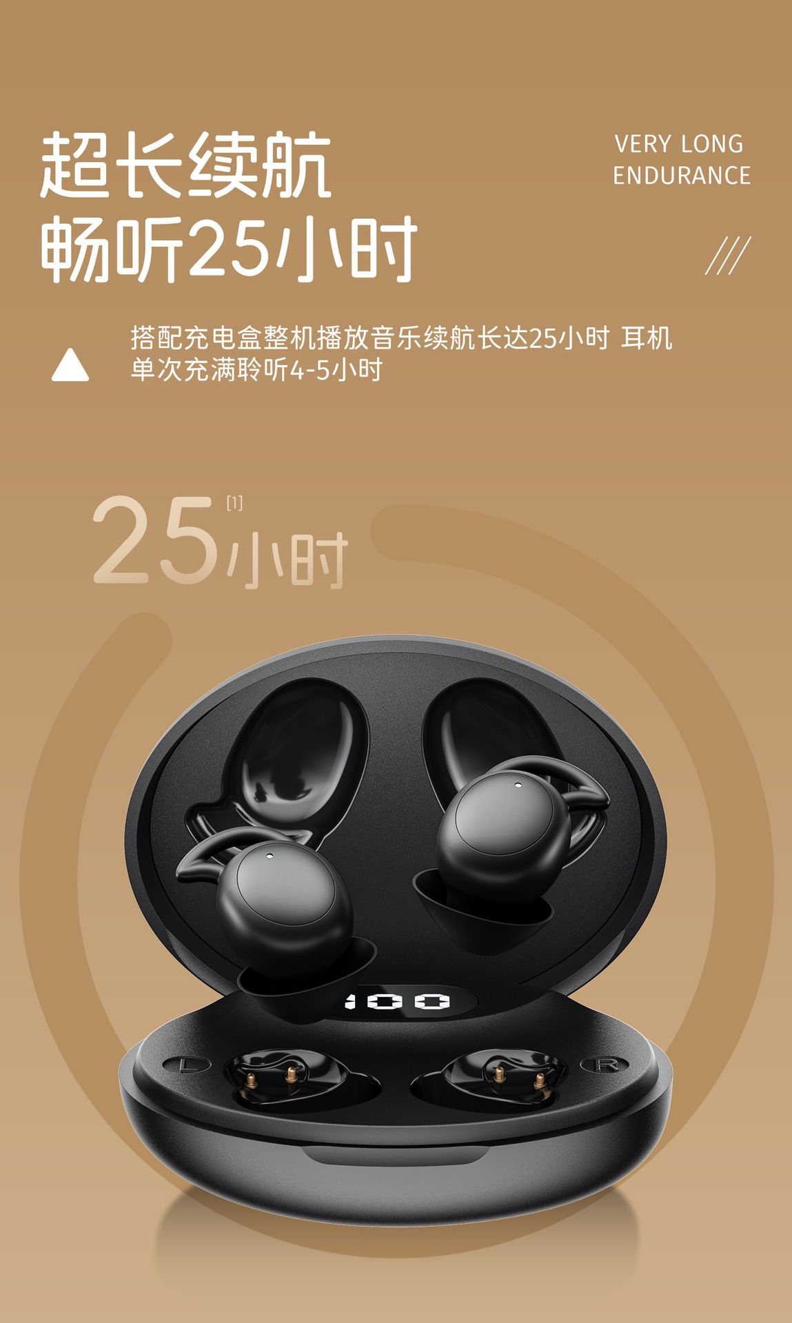 Bluetooth earbuds 2026 model, mini in-ear, noise cancelling, sleep, ultra-long battery lif