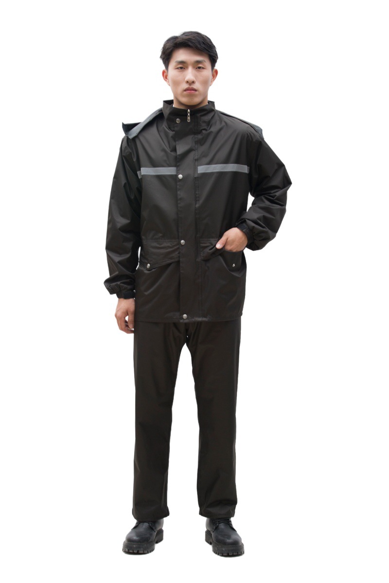 Thickened split-type raincoat and pants set