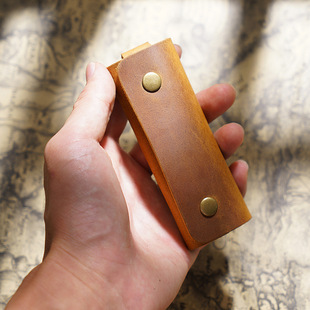 Reisepass-Etui echtes Rindsleder Vintage-Stil