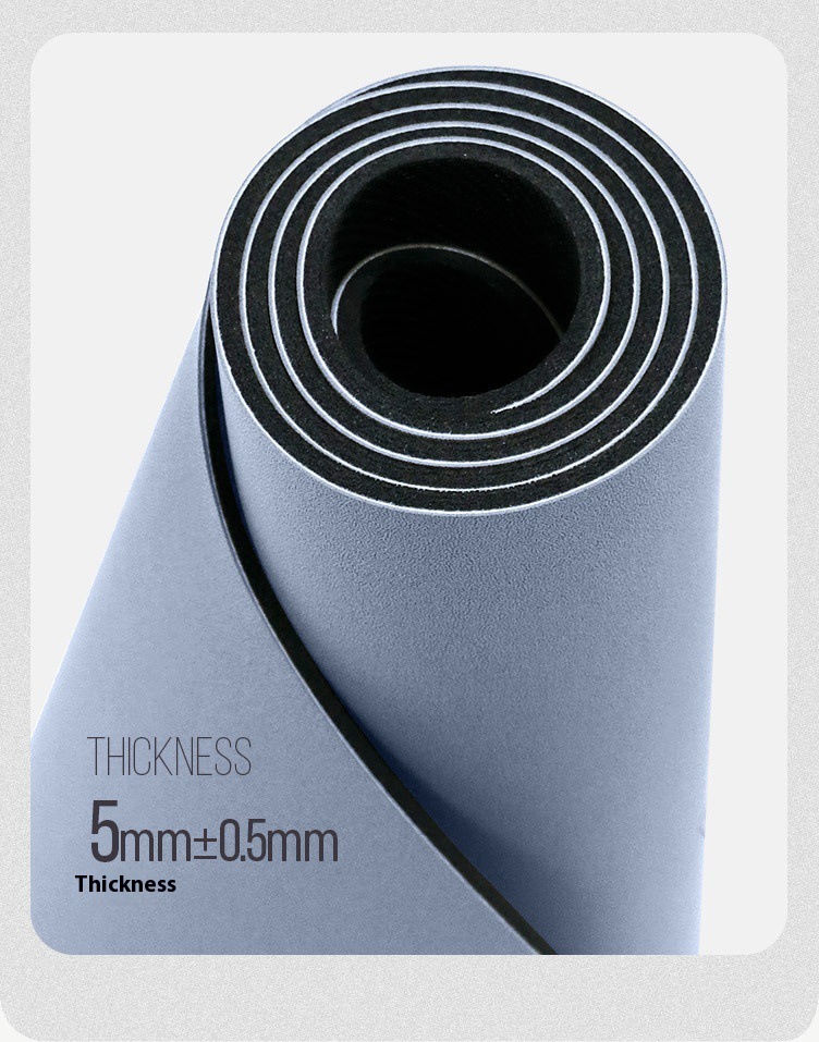 Kokosnussschalen Yogamatte, oval und Halbmond, rutschfest, schweißabsorbierend