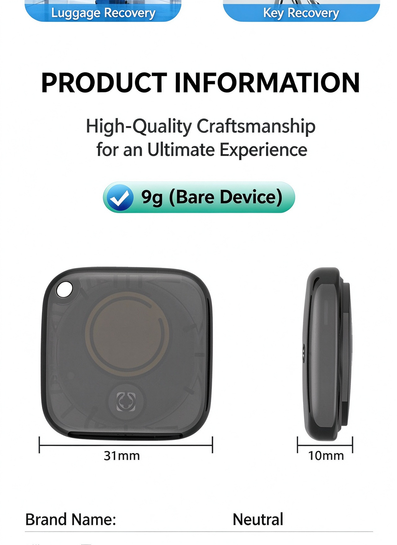 Bluetooth-Artikel-Tracker Apple-kompatibel