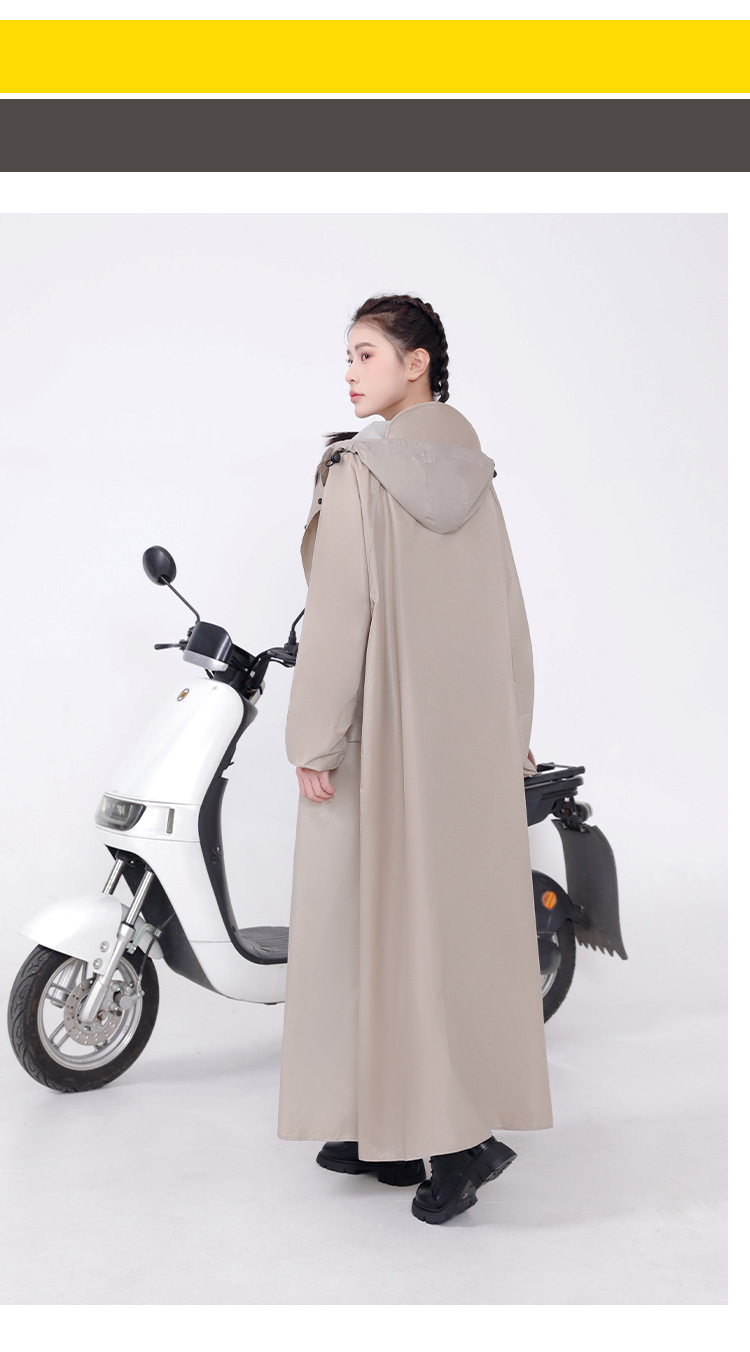 Full-body motorcycle raincoat, thickened for electric bikes