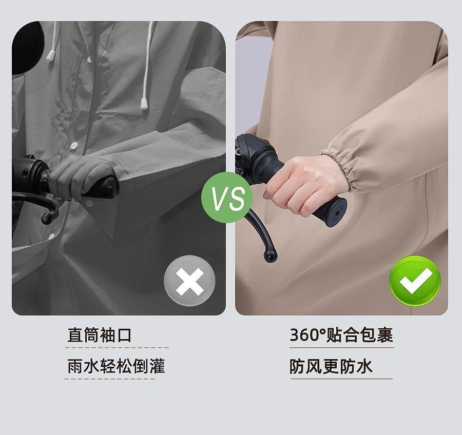 雨衣全身防暴摩托车男款雨成人带袖骑行雨披女电动学生一体式徒步