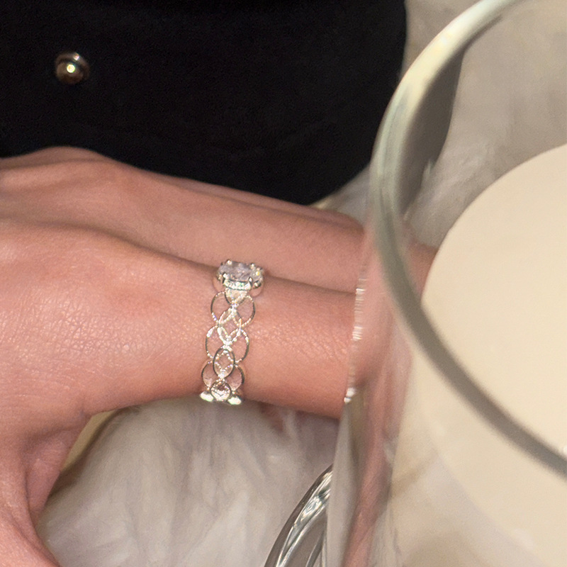 French lace ring women, vintage design