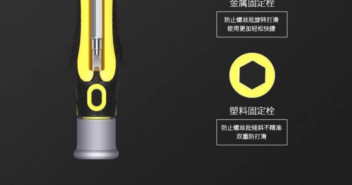 10-piece screwdriver set, multipurpose, triangle and plum blossom tips