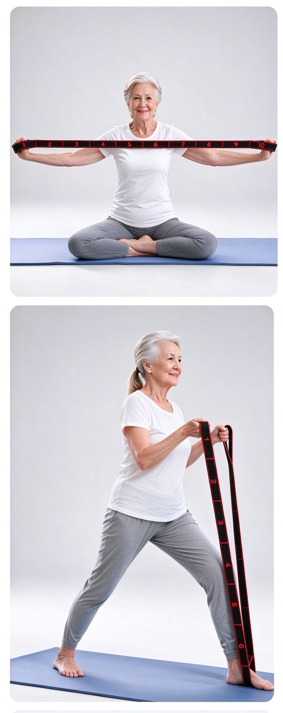 Widerstandsband digital elastisch, Krafttraining, tragbar