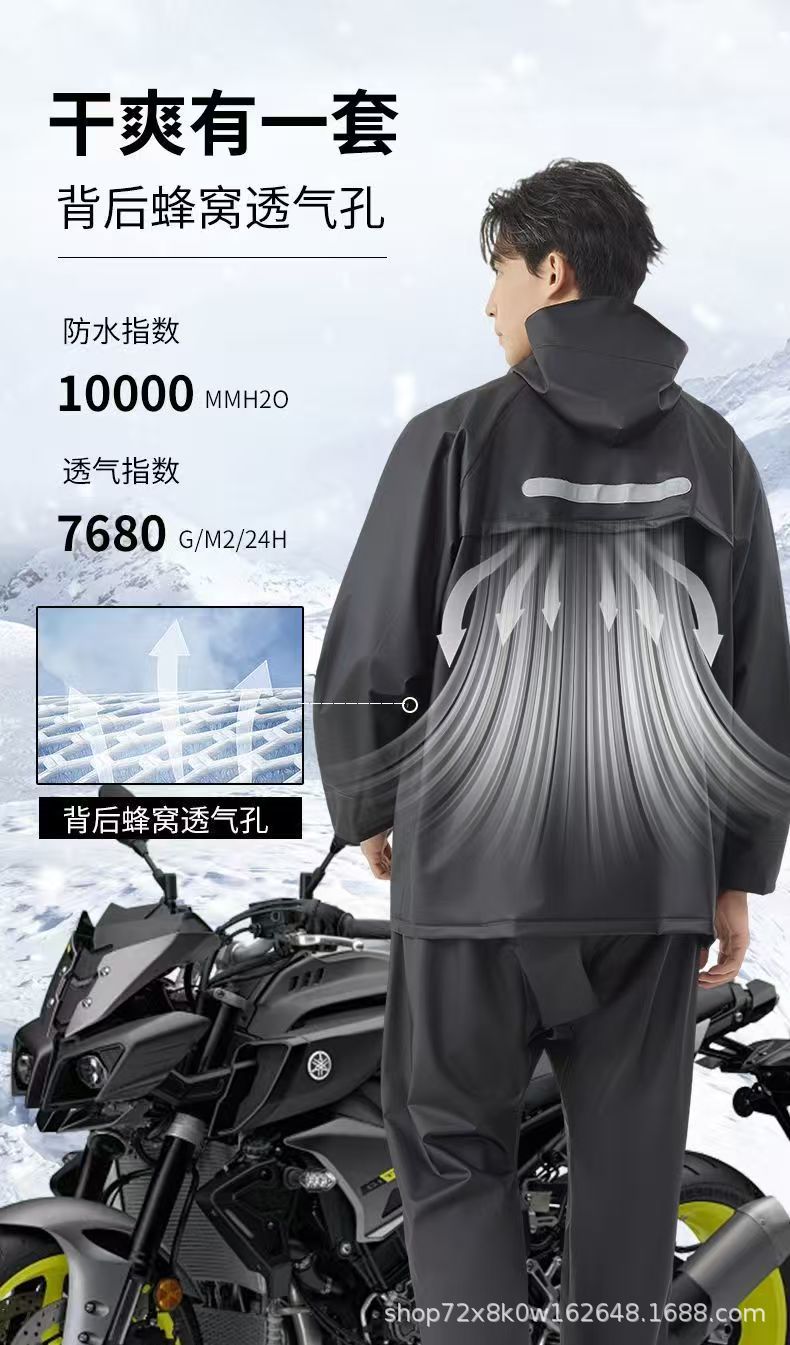 Rain jacket and pants set, two-piece, full body protection