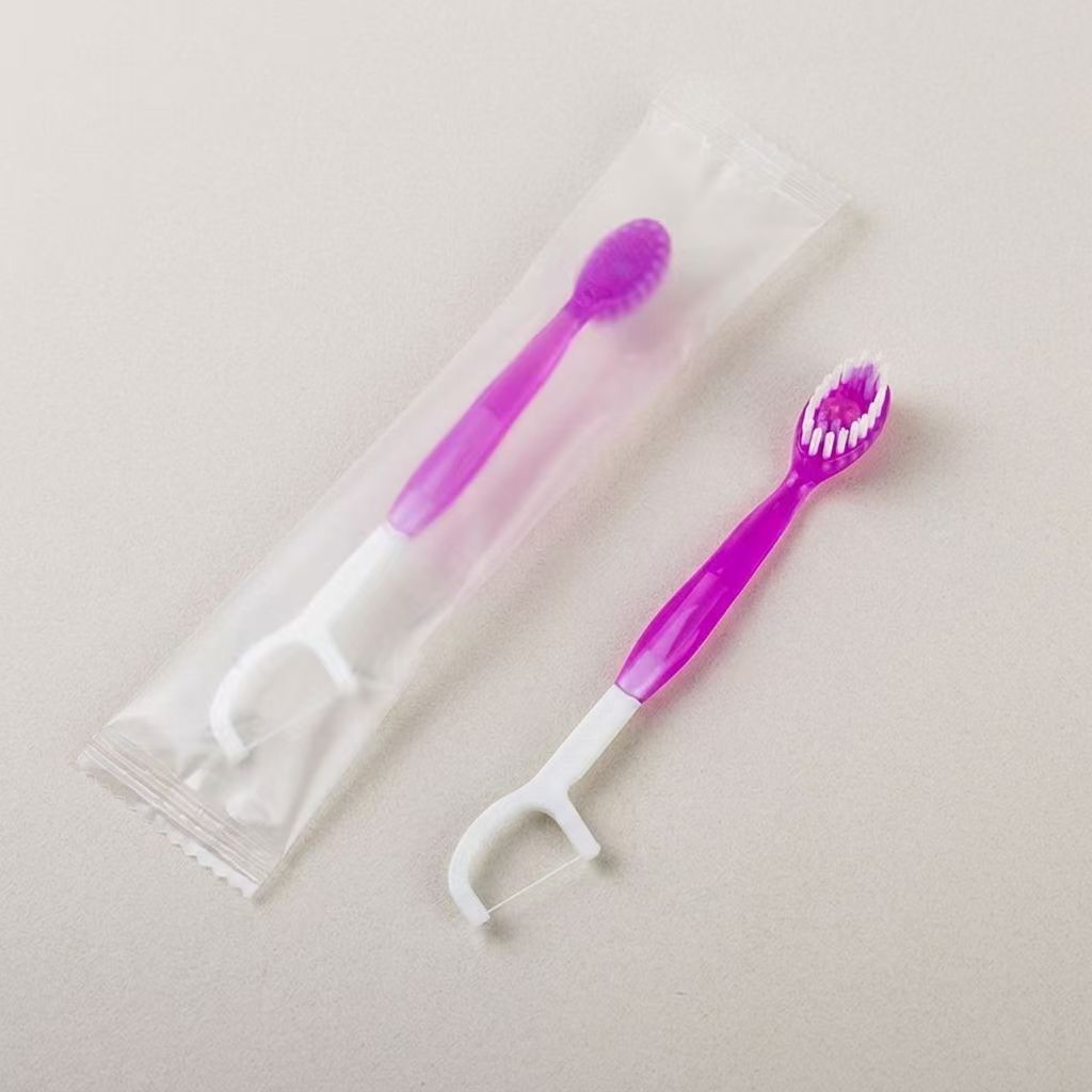 Disposable toothbrush set, portable