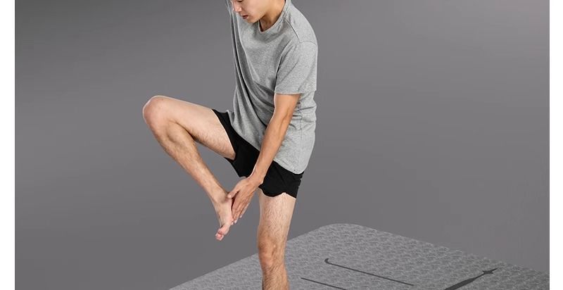 Erkek yoga matı, kalın ve geniş, ev antrenmanı için
