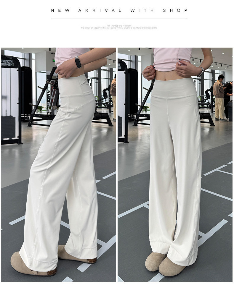 Gri hızlı kurulayan fitness pantolon, geniş bacak, yaz