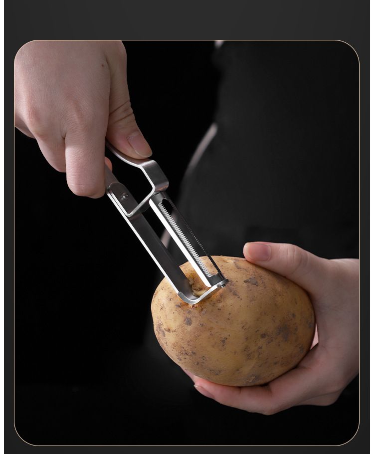 Multifunctional stainless steel fruit and vegetable peeler