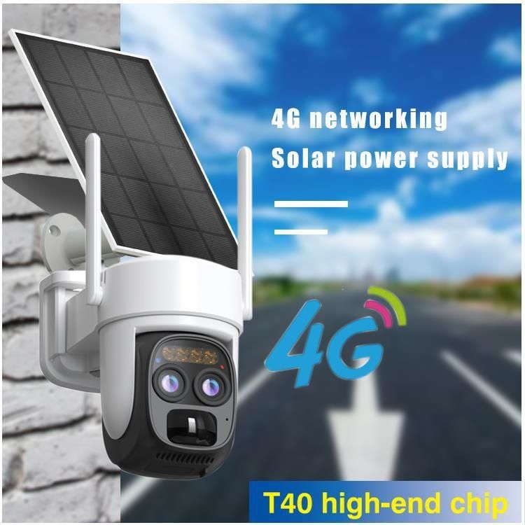 Solar-PTZ-Kamera, 4G, Außenbereich, Zoom