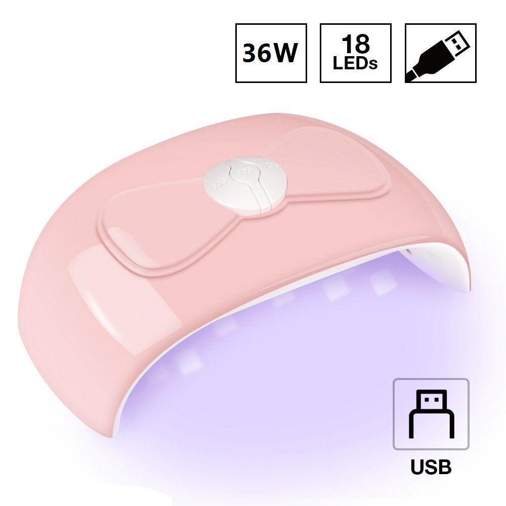 54W UV LED tırnak kurutucu, akıllı sensörlü, USB şarjlı