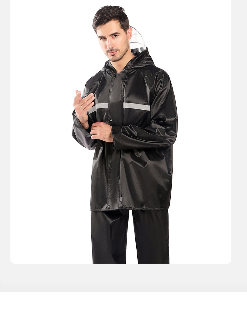 Zweiteilige reflektierende Regenjacke Erwachsene