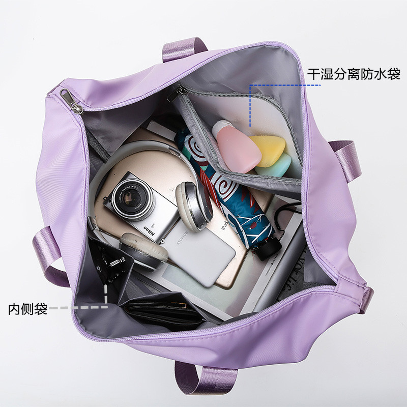 可拓展大容量旅行收纳袋手提行李折叠防水运动健身袋短途手提轻便