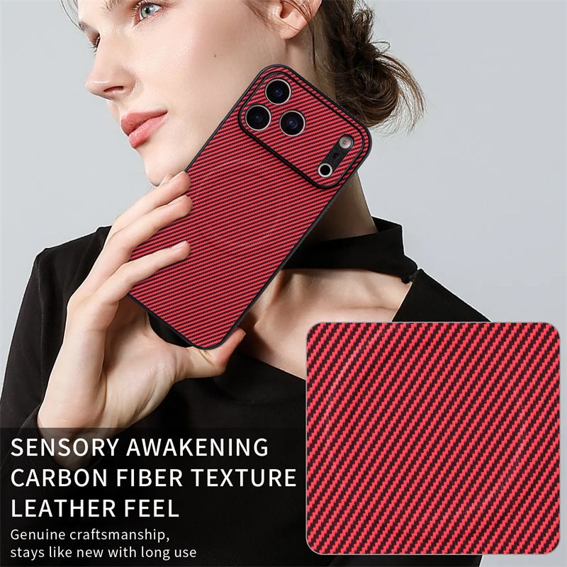 Sony Xperia 5 case, carbon fiber pattern, magnetic