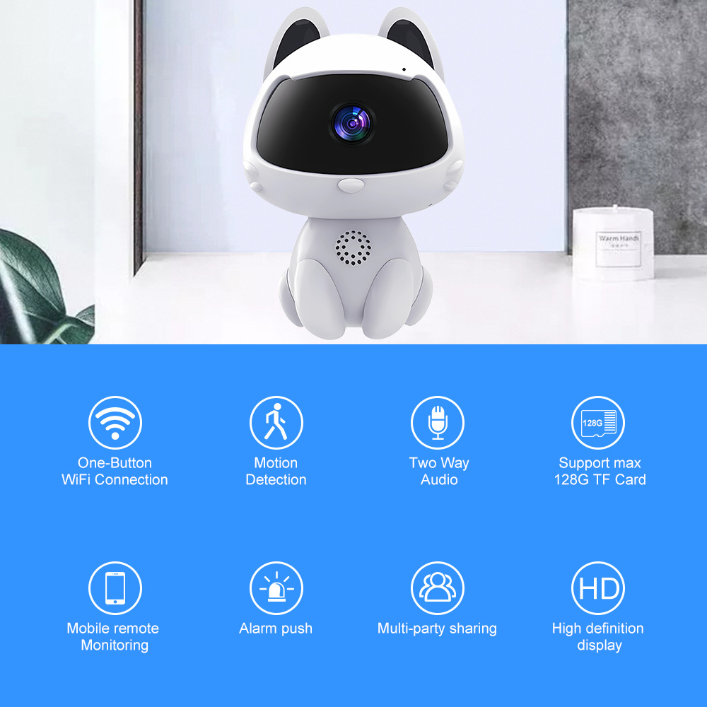 K9 wireless pet camera, HD, night vision, smart security
