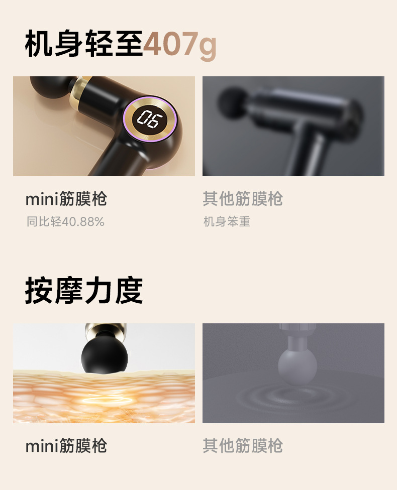 Mini professional multi-function fascia gun
