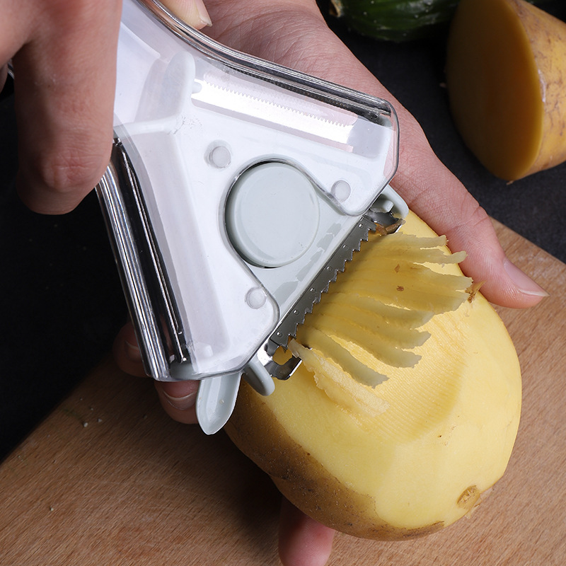 3-in-1 Küchenschäler Gemüseschneider Raspel drehbar
