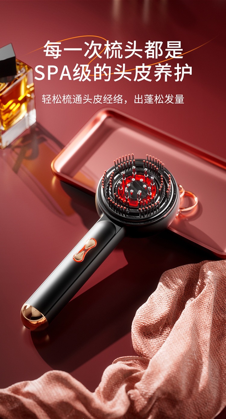 Electric massage comb EMS red light therapy