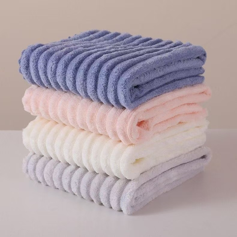 Three-piece towel set candy stripe premium gift box