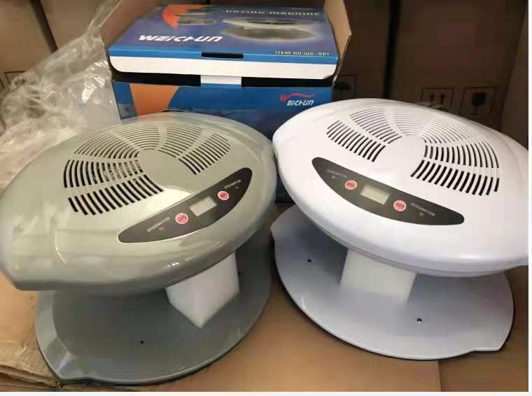 Induction nail art polish dryer, cold and hot air