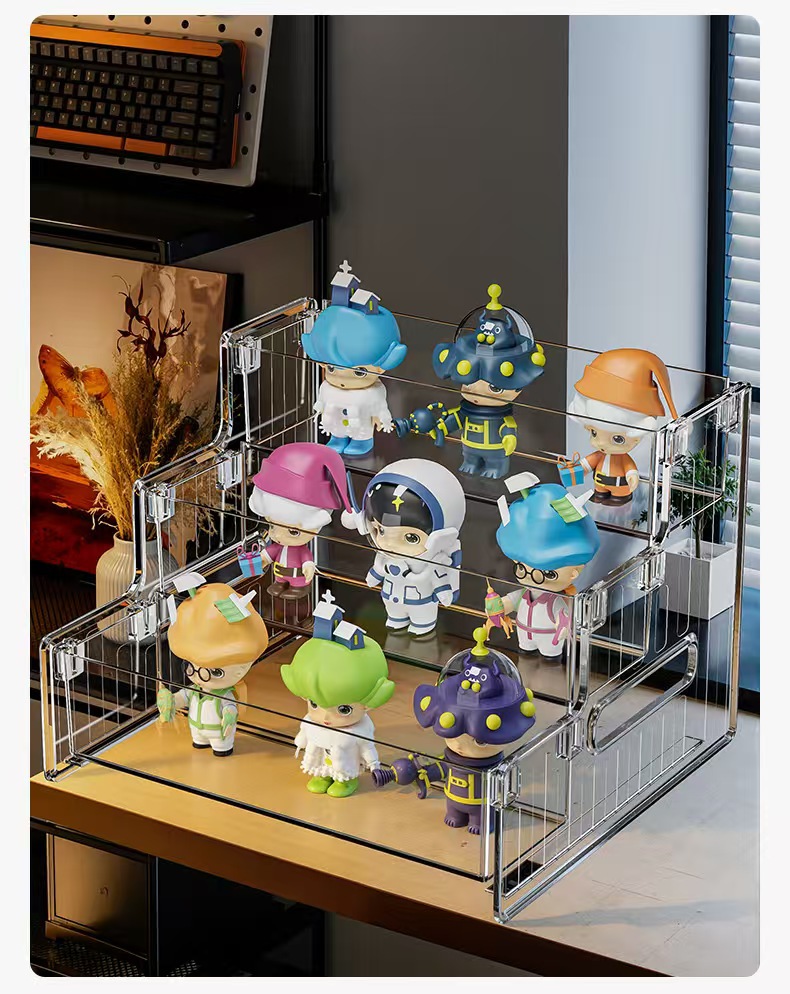 Transparent multi-layer PET cosmetics storage box