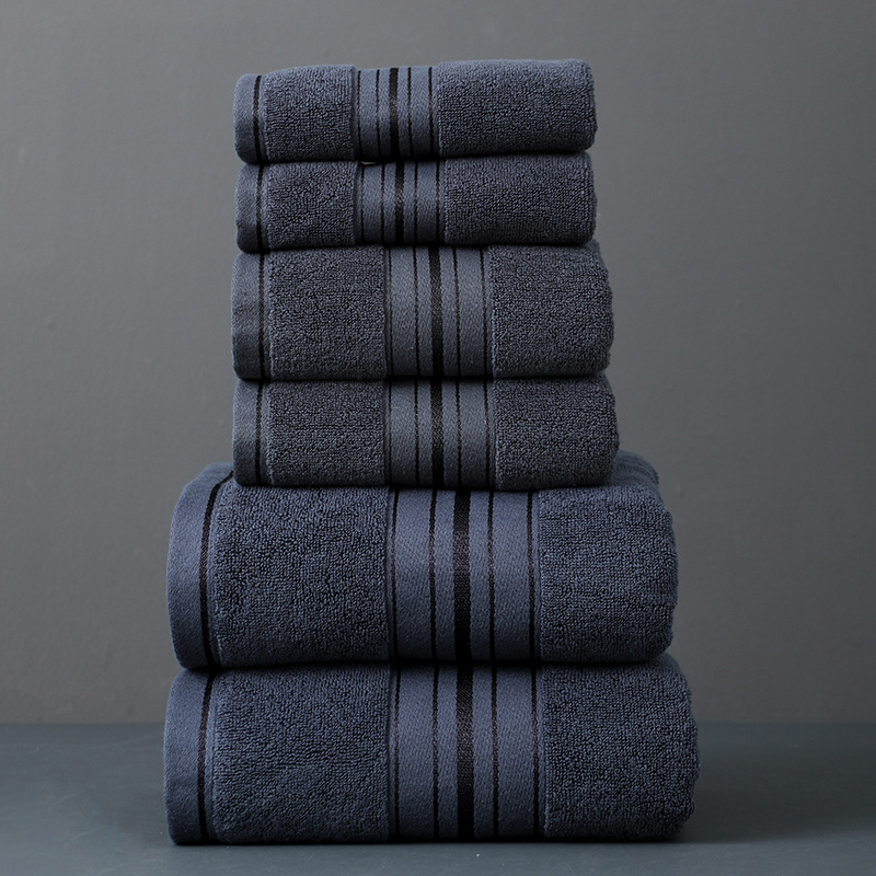 Cotton 6-Piece Towel Set Thick Bath Towels