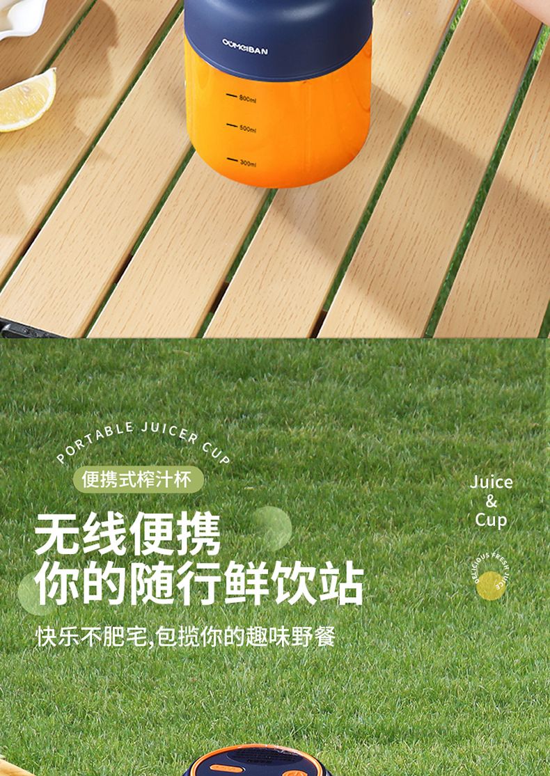 欧美邦榨汁机可碎冰便携多功能电动大容量榨汁杯果汁