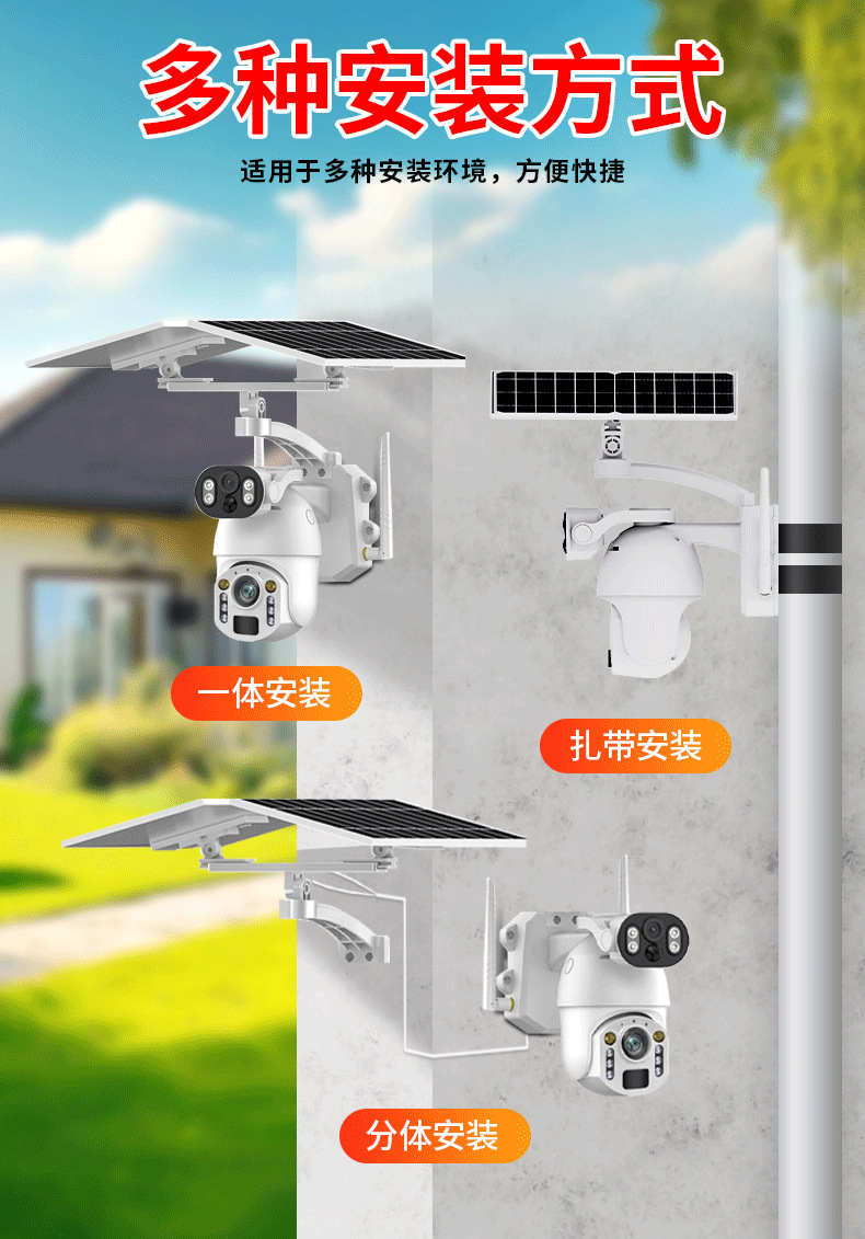 60x Zoom Solar Powered Camera