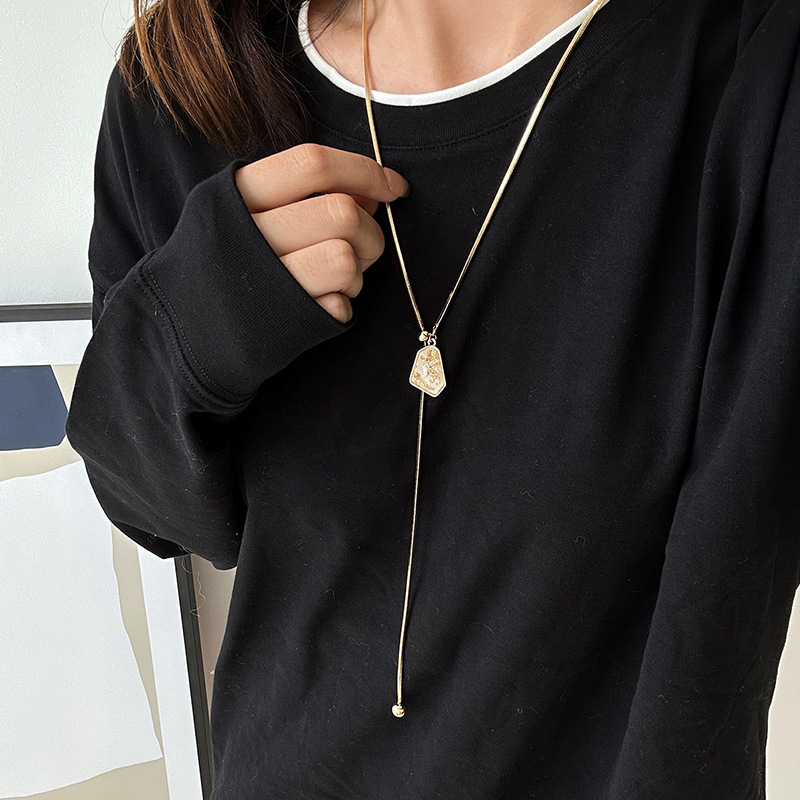 Gold Plated Geometric Adjustable Necklace