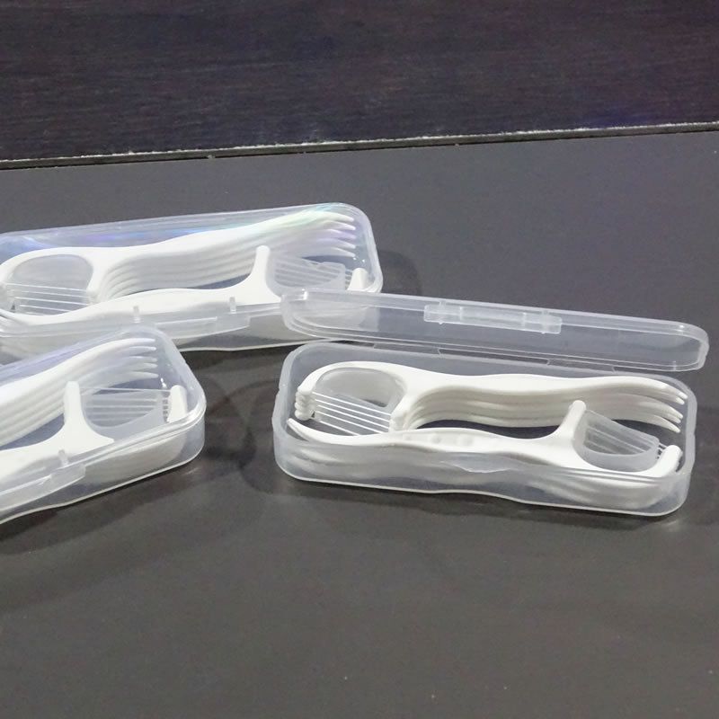 Diş ipi çubukları, 10 parça, taşınabilir set