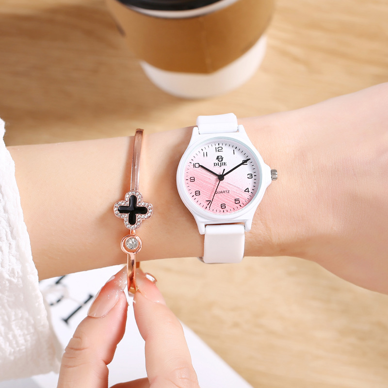 Mädchenuhr mit Einhorndesign, Farbverlauf