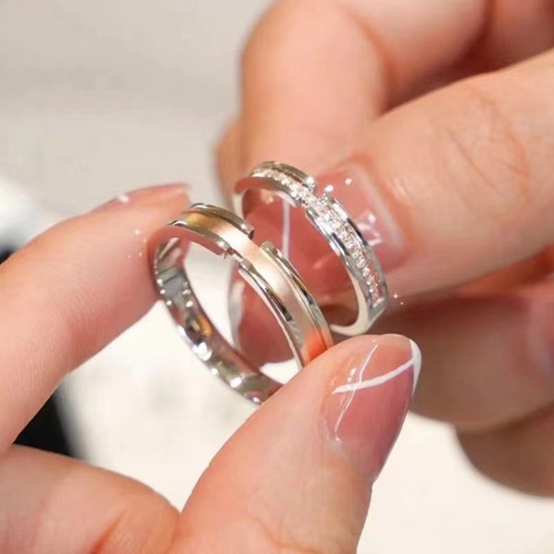 Paar-Ringe, Herren-Damen, personalisiertes Design, Luxusgeschenk