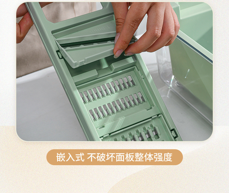 Stainless steel vegetable slicer and shredder, potato cutter
