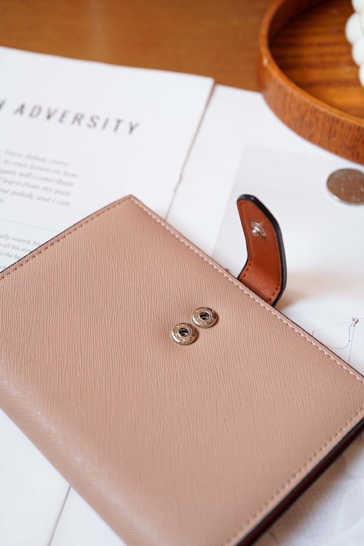 Passport holder women's genuine leather multifunctional card wallet portable premium