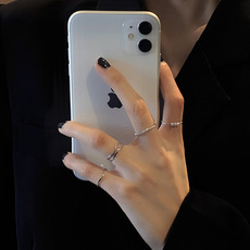 Pearl ring women adjustable open design