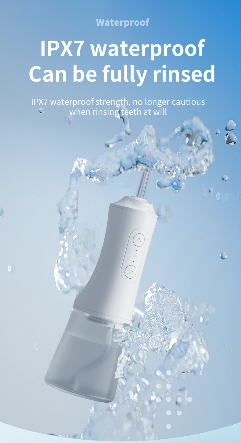 Tragbares elektrisches Mundduschgerät mit Hochdruck-Wasserstrahl