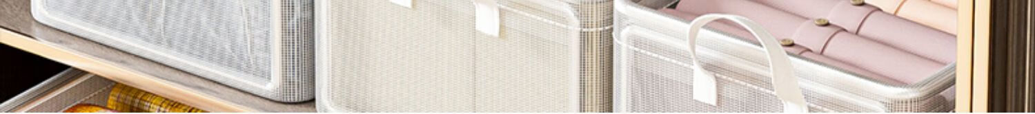 Foldable transparent PVC storage box large capacity
