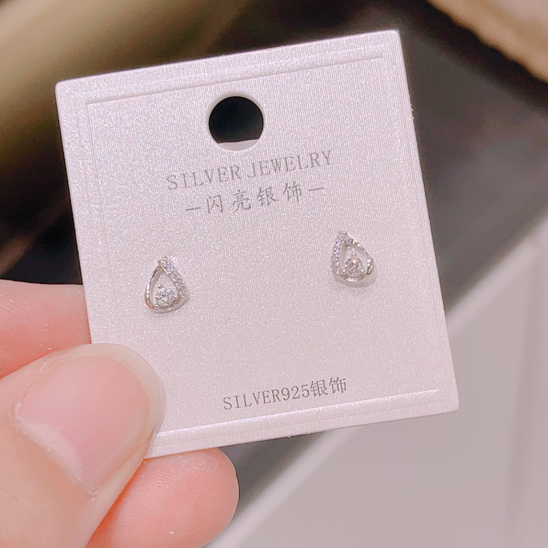 S925 Silber Damen Mini Ohrstecker, koreanischer Stil