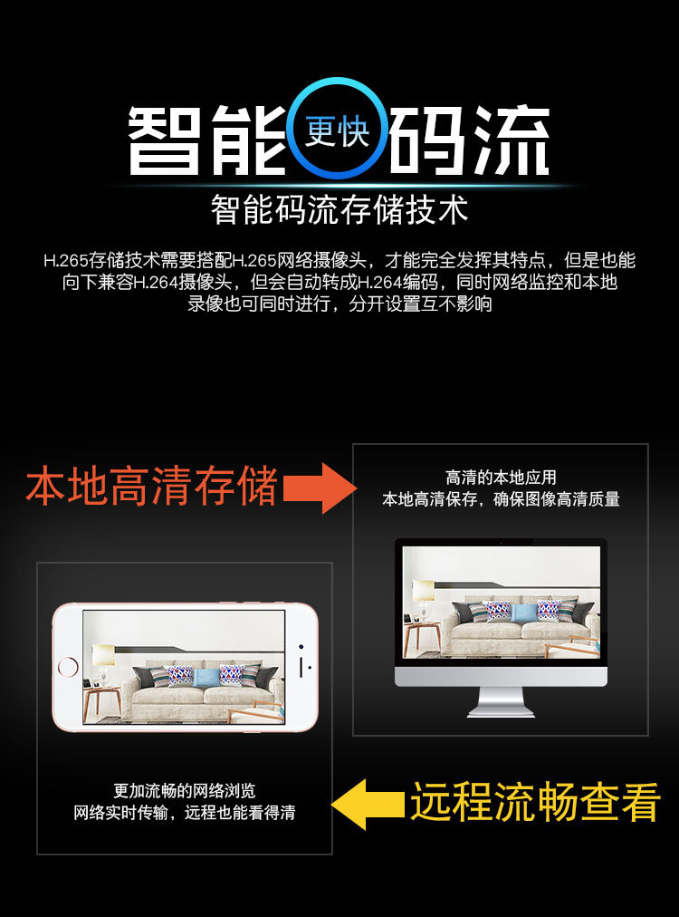 NVR recorder, H.265, 10-channel, Hikvision compatible