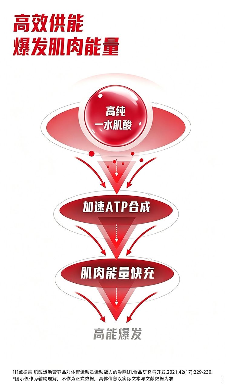 爱兰纯一水肌酸凤梨红牛味300g高纯度肌酸粉健身运动力量爆发常温