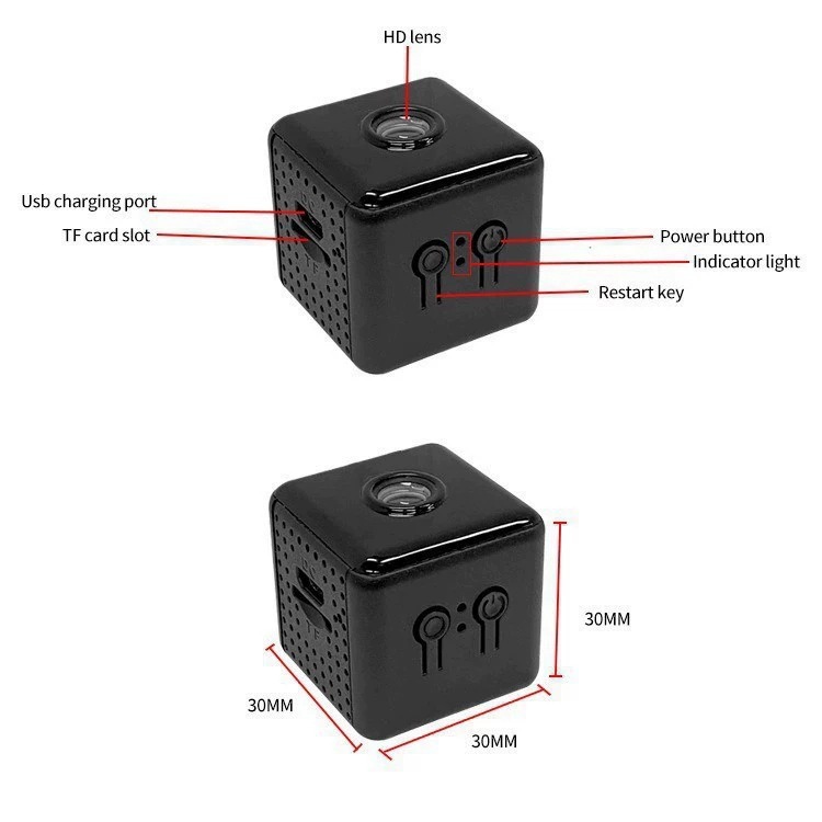 X6DS WiFi security camera, 480p, night vision