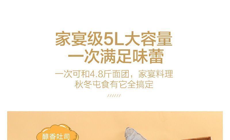 Home automatic dough mixer, multifunctional with fermentation