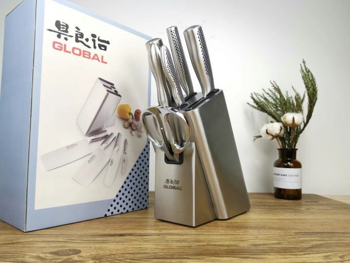 Global Yoshikawa Edelstahl-Messerset, 6-teilig