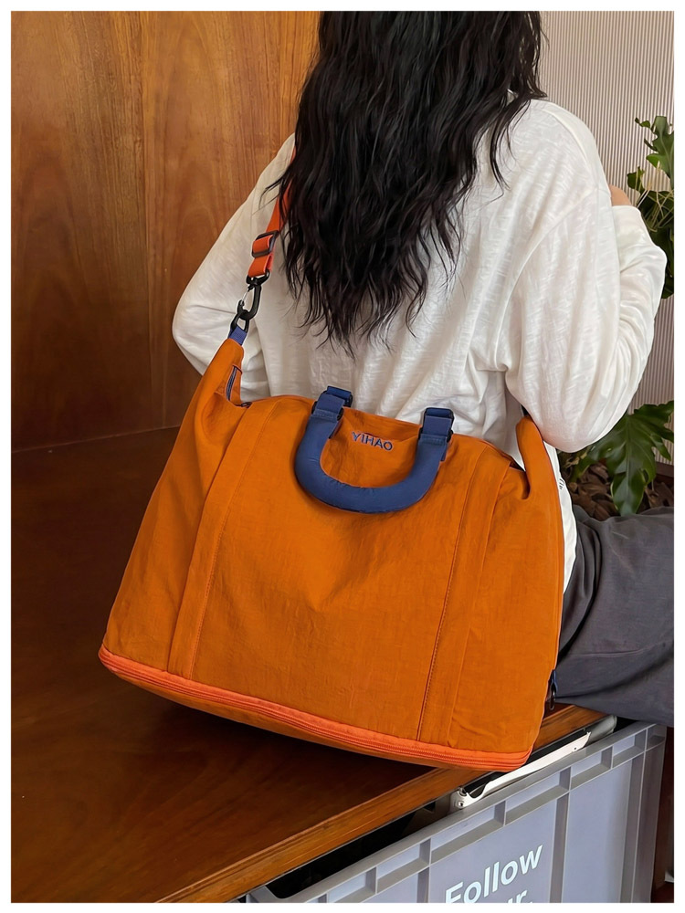 Nylon seyahat çantası, neme dayanıklı, ayakkabı bölmesi, 35L+