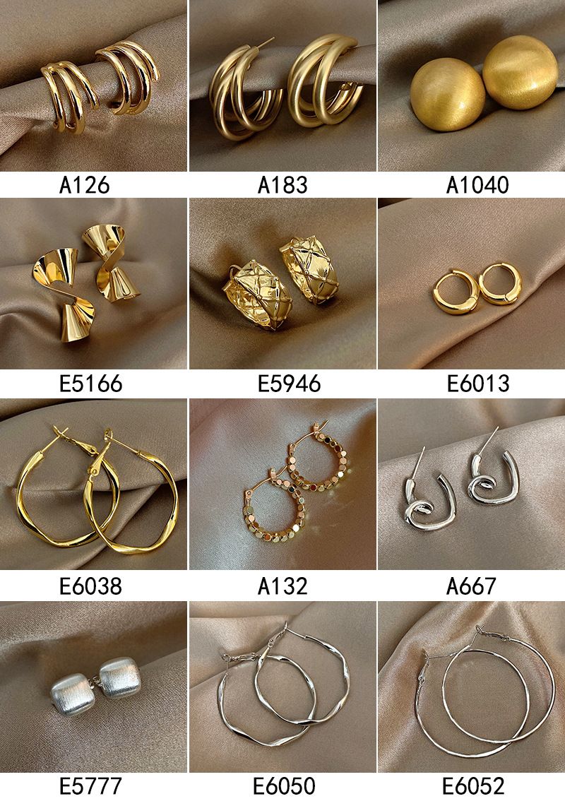 925 sterling silver earrings, retro geometric design