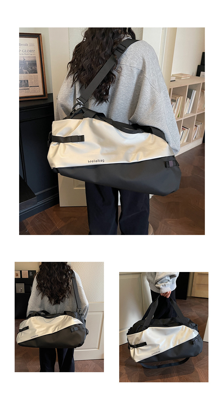 Large capacity dry-wet separation travel bag