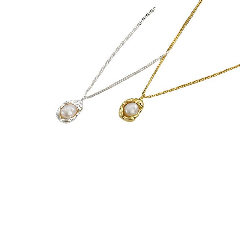 Pearl Shell Summer Necklace Women Bow Design